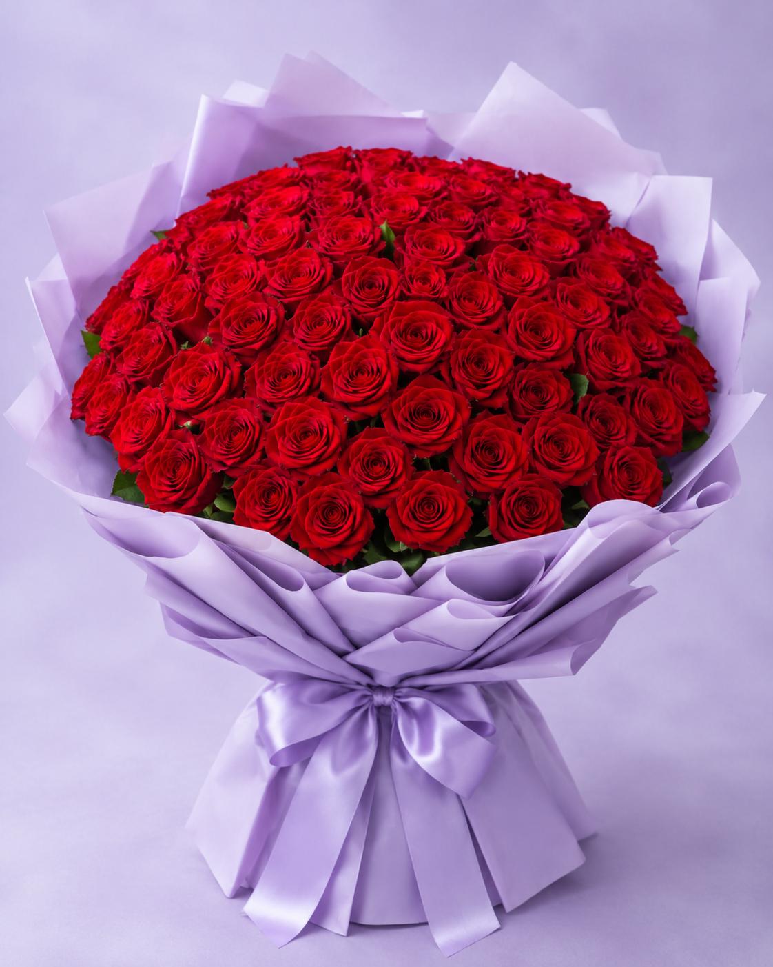 50 stems fresh rose flower bouquet from Trelluna