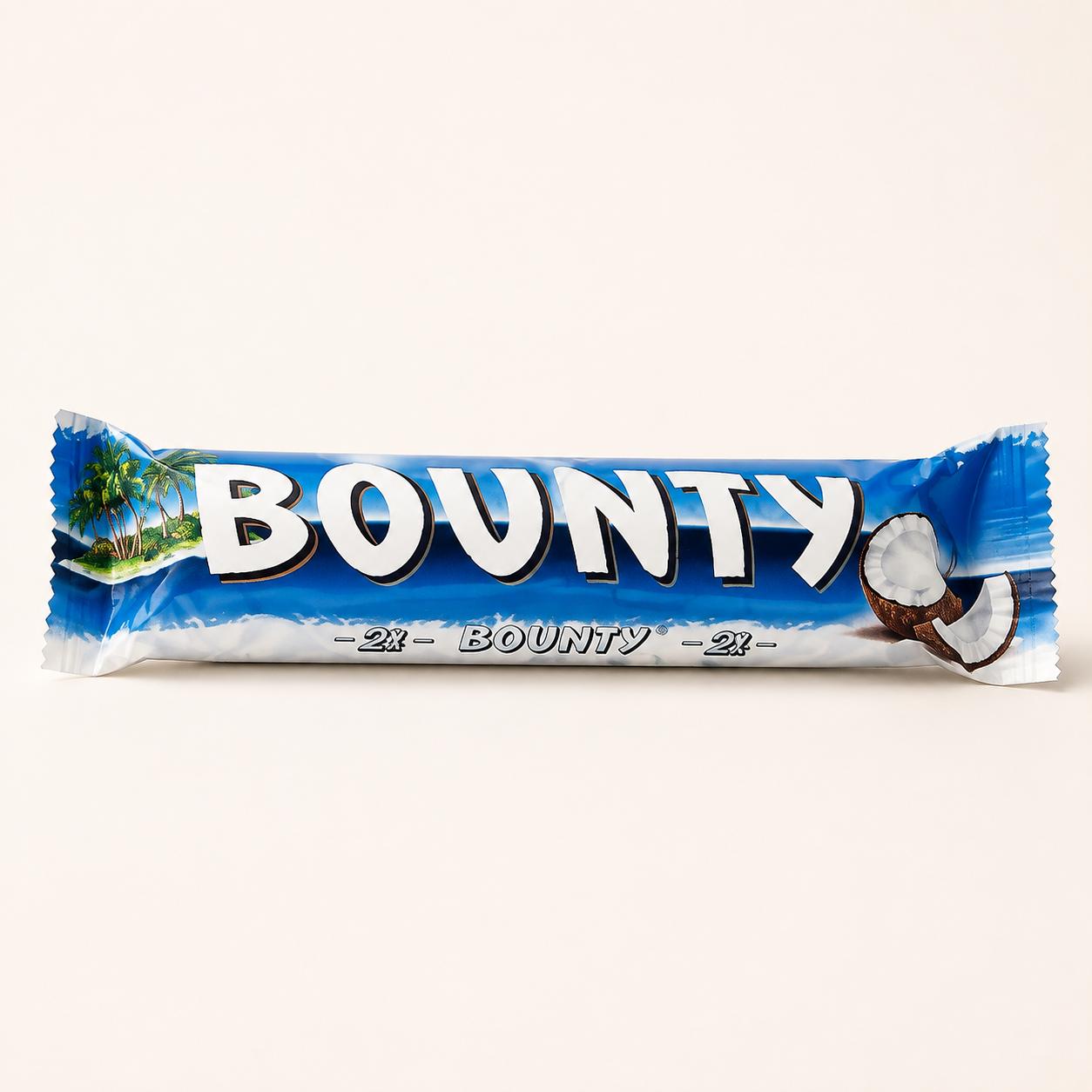 Bounty coconut-filled milk chocolate bar from Trelluna