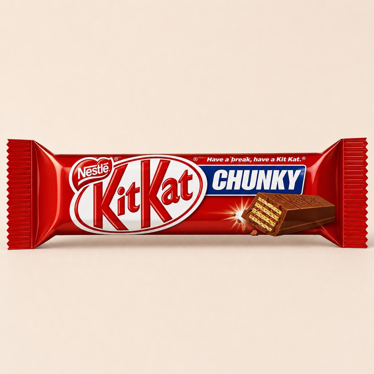 KitKat Chunky 40g crispy wafer milk chocolate bar from Trelluna