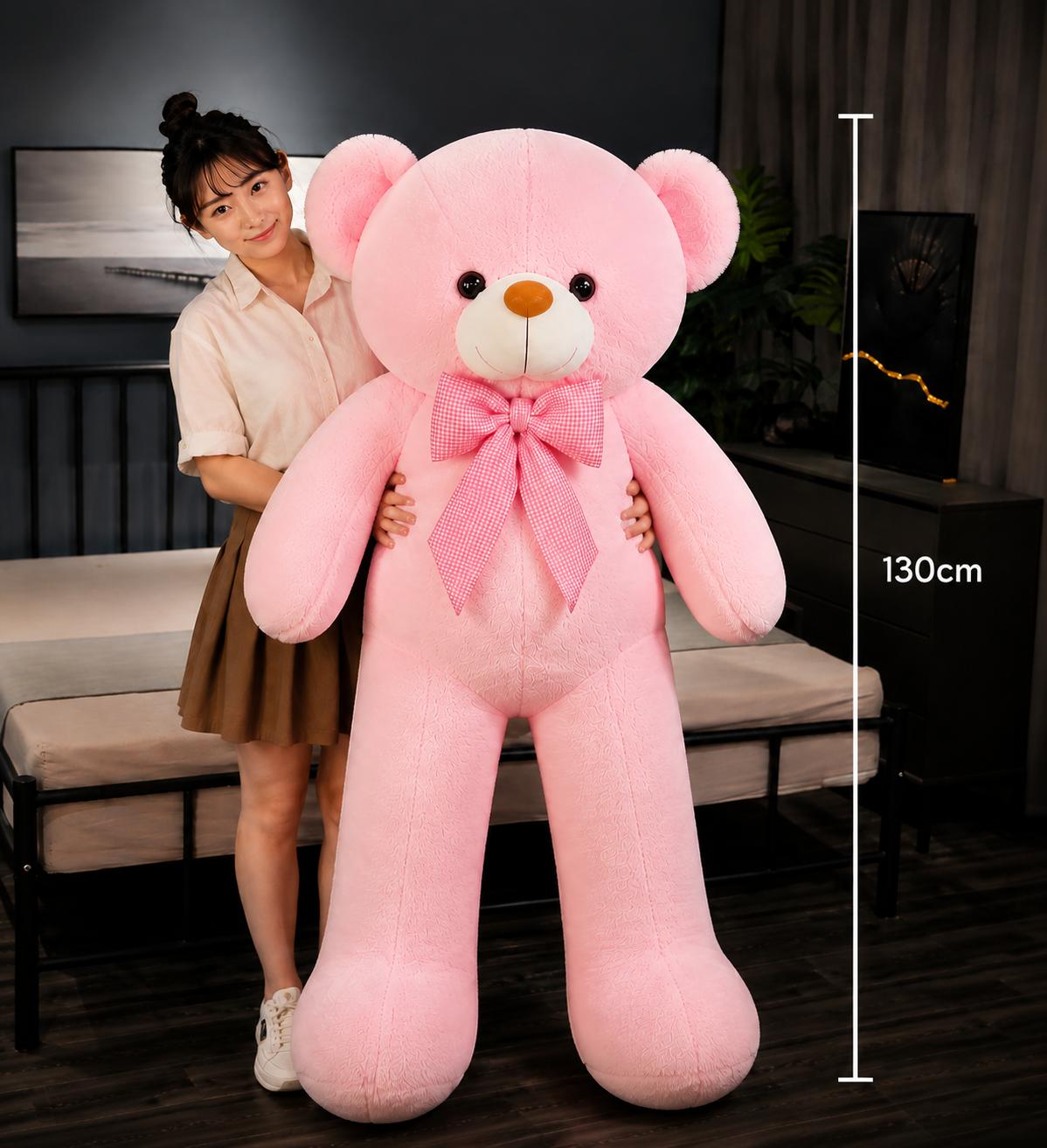 130cm oversized pink teddy bear for luxury gifting and unforgettable surprises