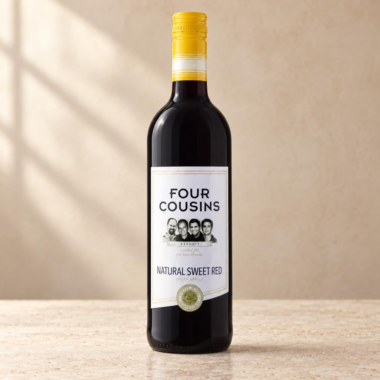 Four Cousins Natural Sweet Red Wine 75cl bottle