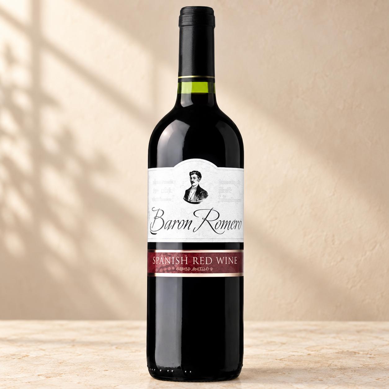 Baron Romero Spanish Red Wine 75cl bottle