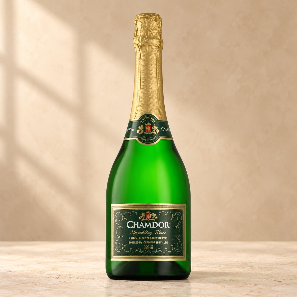 Chamdor non-alcoholic sparkling white grape juice 75cl bottle