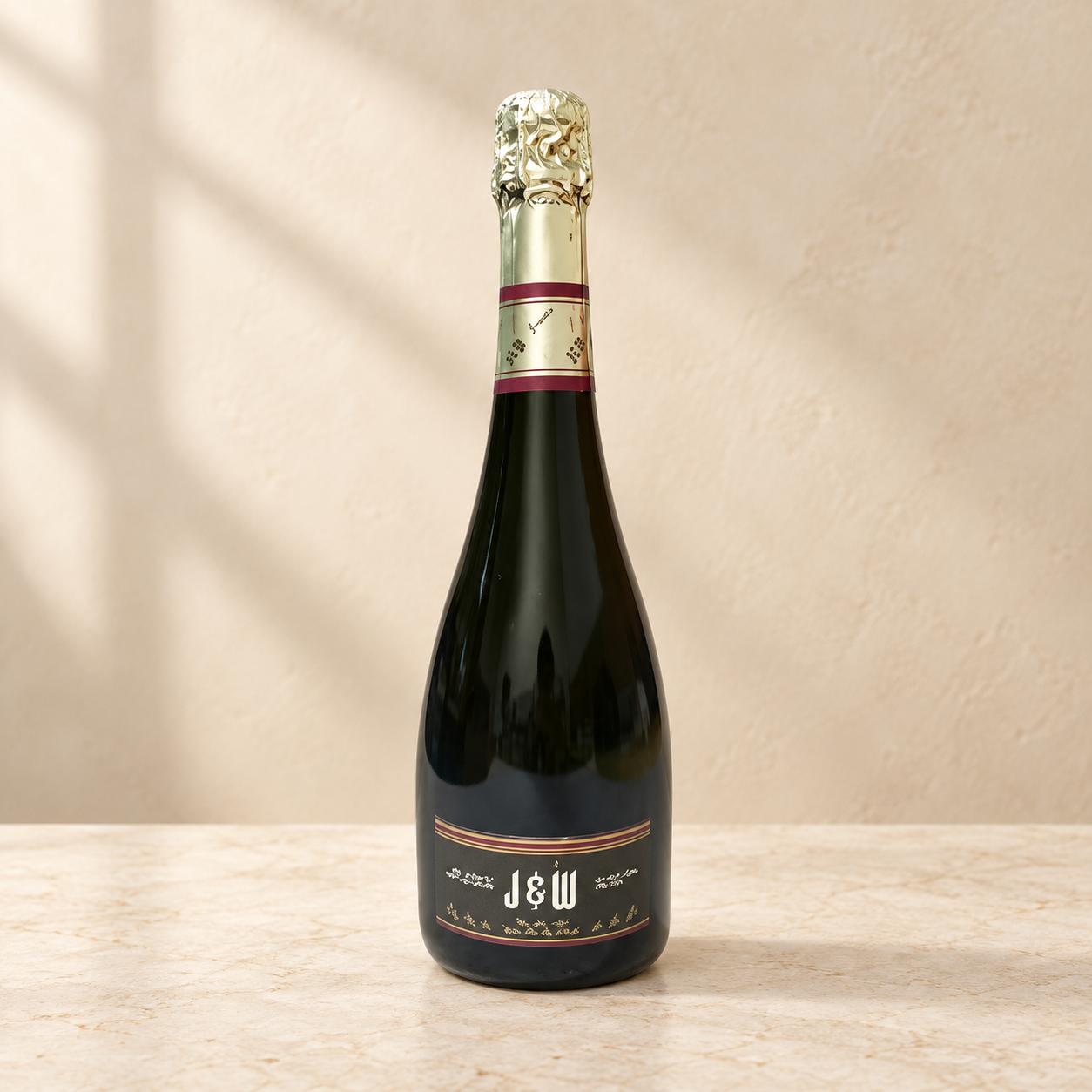 J & W non-alcoholic sparkling red grape juice 75cl bottle