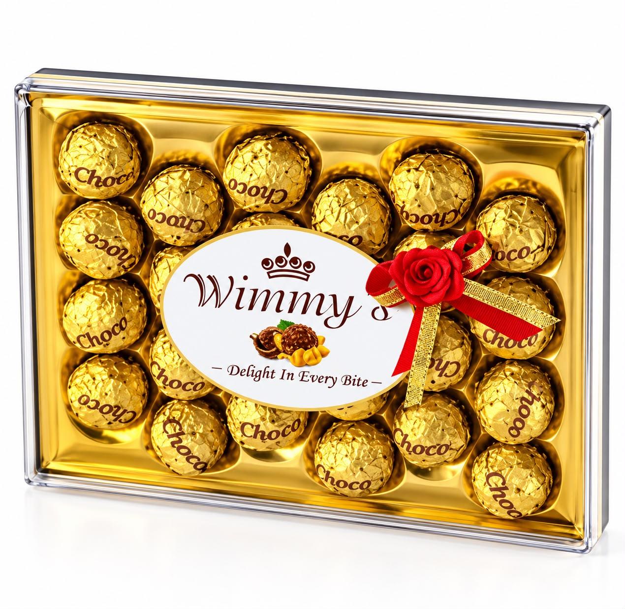 Wimmy’s Gold Choco Rectangle Gift Box