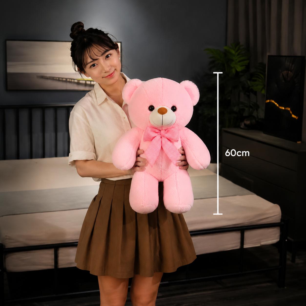 60cm pink teddy bear for gifts, birthdays, and romantic surprises